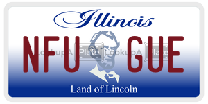 NFUGUE license plate in Illinois