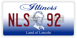 NLS92  license plate in IL