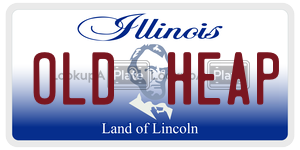 OLDHEAP license plate in Illinois