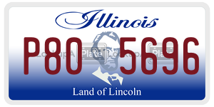 P805696  license plate in IL
