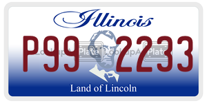 P992233  license plate in IL