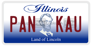 PANKAU  license plate in IL