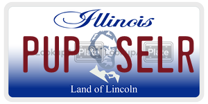 PUPSELR license plate in Illinois