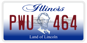 PWU464 license plate in Illinois