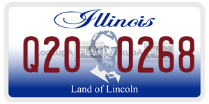 Q200268 license plate in Illinois