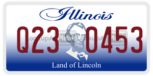 Q230453 license plate in Illinois