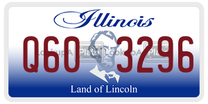 Q603296 license plate in Illinois