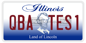 QBATES1 license plate in Illinois