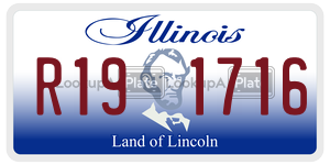R191716  license plate in IL