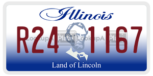 R241167 license plate in Illinois