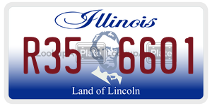 R356601 license plate in Illinois