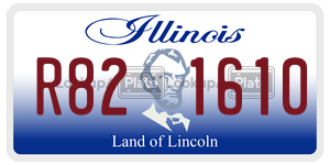R821610  license plate in IL
