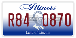 R840870 license plate in Illinois