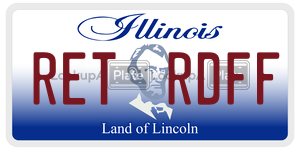 RETRDFF license plate in Illinois