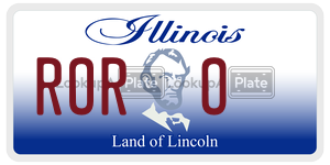 RORO license plate in Illinois
