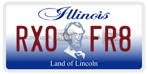 RXOFR8 license plate in Illinois