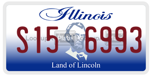 S156993 license plate in Illinois