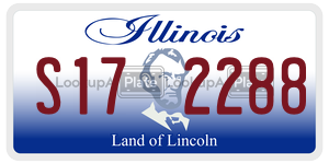 S172288 license plate in Illinois
