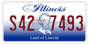 S427493  license plate in IL