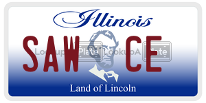 SAWCE license plate in Illinois