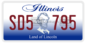 SD5795  license plate in IL