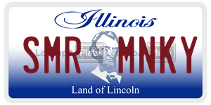 SMRMNKY  license plate in IL