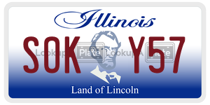 SOKY57  license plate in IL