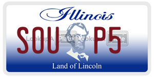 SOUP5 license plate in Illinois