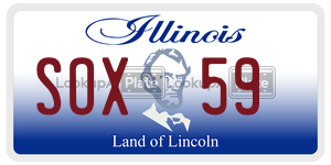 SOX59  license plate in IL