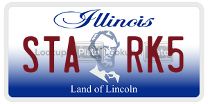 STARK5 license plate in Illinois
