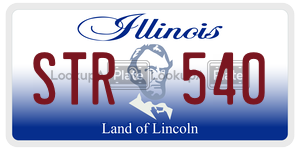 STR540  license plate in IL