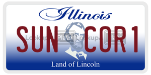 SUNCOR1  license plate in IL