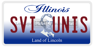 SVIUNIS license plate in Illinois
