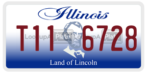 T116728  license plate in IL