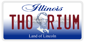 THORIUM license plate in Illinois