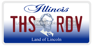 THSRDV license plate in Illinois