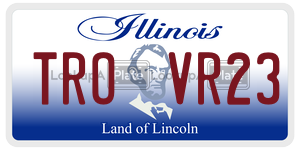 TROVR23 license plate in Illinois