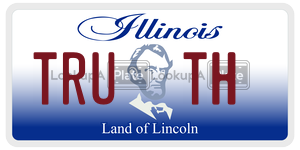 TRUTH license plate in Illinois
