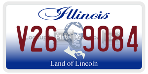 V269084 license plate in Illinois