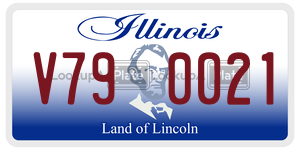 V790021 license plate in Illinois