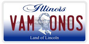 VAMONOS license plate in Illinois