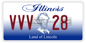 VVV28  license plate in IL