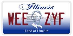 WEEZYF  license plate in IL
