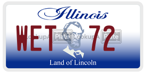 WET72  license plate in IL