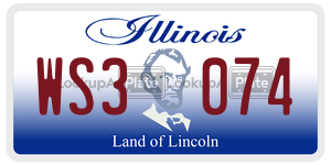 WS3074 license plate in Illinois