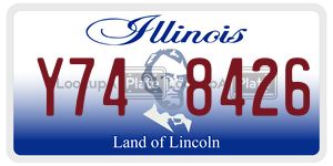 Y748426 license plate in Illinois