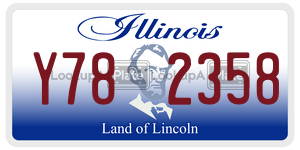 Y782358  license plate in IL