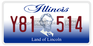 Y81514  license plate in IL