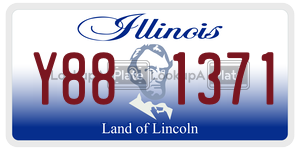 Y881371 license plate in Illinois
