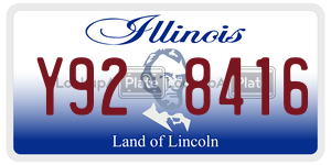 Y928416 license plate in Illinois
